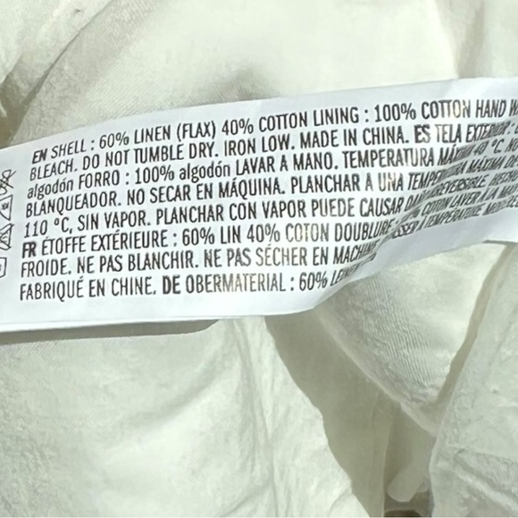 🌻NEW NWOT English Factory Linen Waistcoat Size Small - Picture 14 of 14